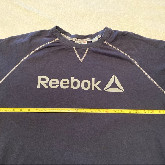 Mens navy Reebok crewneck sweatshirt size 2XL - Picture 3 of 6